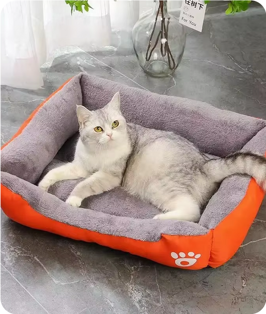 Cozy Plush Pet Cat Bed